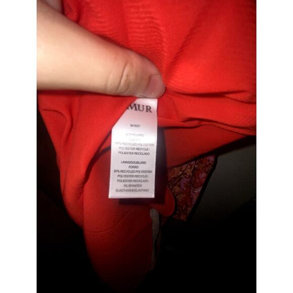 NWOT AMUR Mariana Rosewood Paisley Strapless Midi Dress Size 6 - Picture 7 of 9